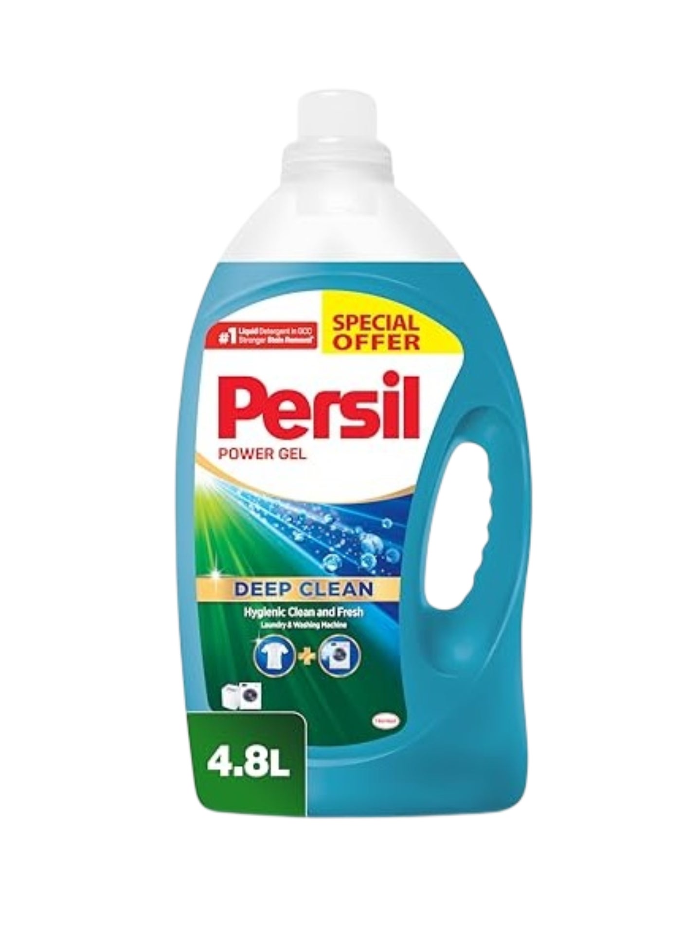 Persil Power Gel Liquid Laundry Detergent With Deep Clean Technology Blue 4.8Liters