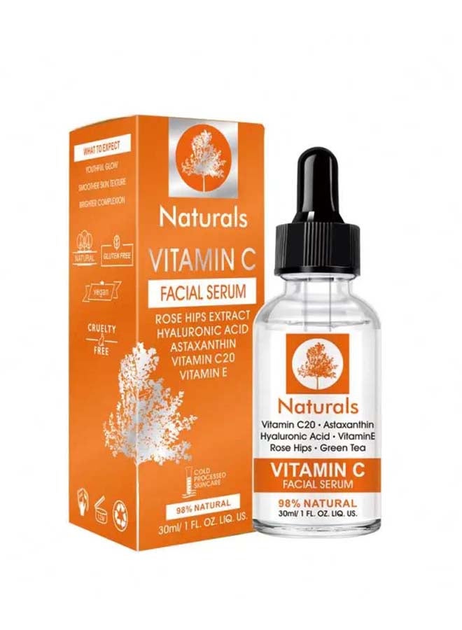 NATURALS Vitamin C Hyaluronic Acid Facial Serum Clear 30ml - Image 1