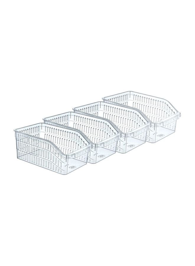 Hobby Life Pack Of 4 Orgamix Fridge Organizers Transparent 20x30x13cm - Image 1