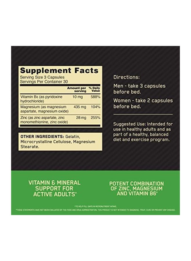 Optimum Nutrition - ZMA Dietary Supplement Capsules - Image 1