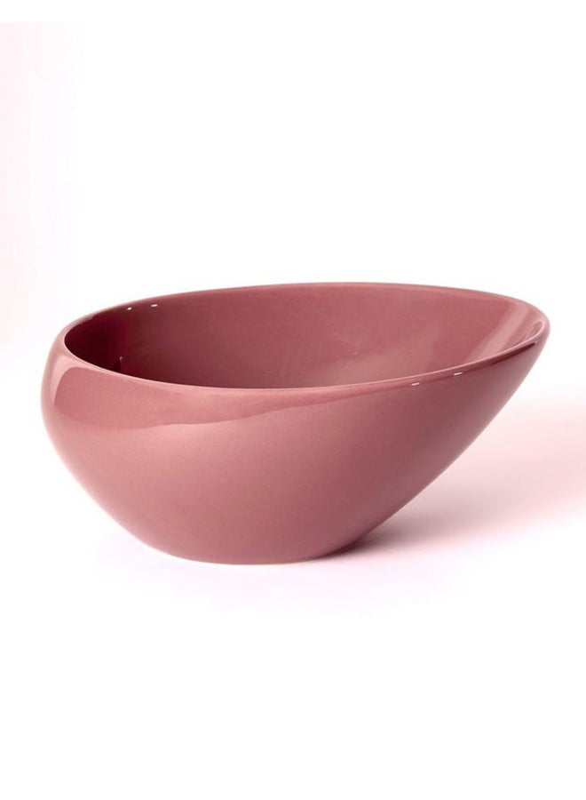 Shallow Porcelain Dessert Bowl Shinny Purple 18cm  - Image 3
