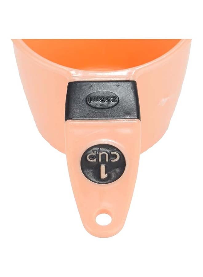 Cuisine Art 4-Piece Measuring Cup Set Food preparation in short Orange 10X4X15cm - Image 3