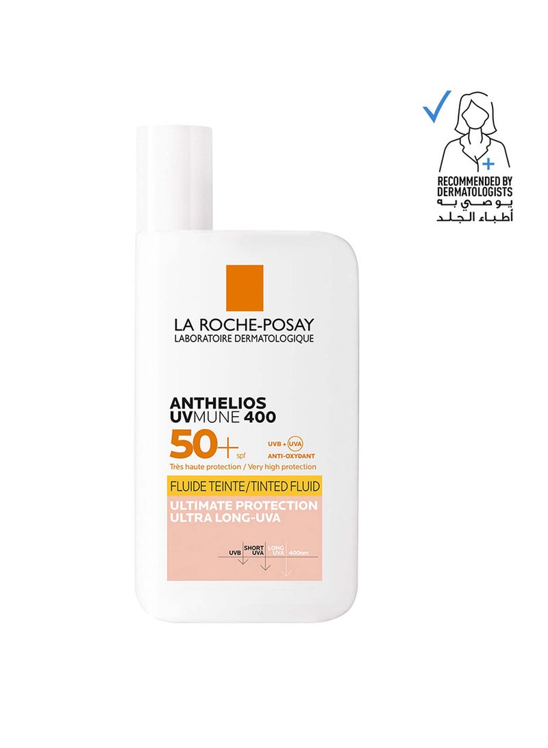 لاروش بوزيه أنثيليوس  يوفيميون400 SPF50+ واقي شمس ملون غير مرئي 50ملليلتر - Image 1