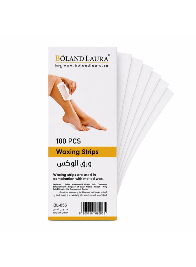BOLAND LAURA 100-Piece Nonwoven Hair Removal Wax Strip White - Image 1