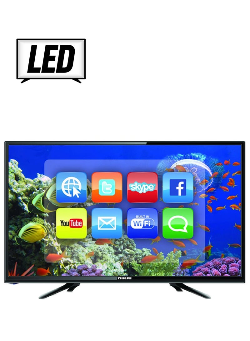 NIKAI 32-Inch Smart LED TV NTV3200SLED1 Black 