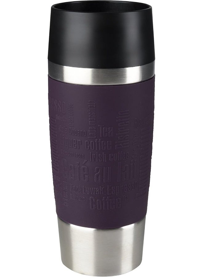 Tefal Travel Mug | 0.36 L | Blackberry Sleeve | 100% Leak-Proof Thermal Mug | Hot & Cold Drinks | 360° Drinking | Easy To Open | Dishwasher-Safe| 2 Years Warranty Blackberry  - Image 1
