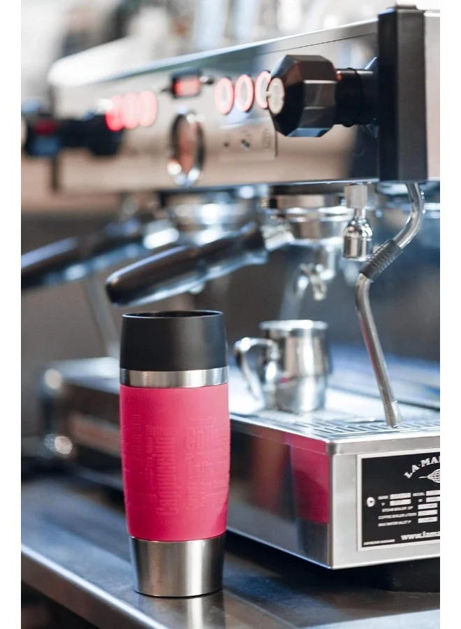 Tefal Travel Mug | 0.36 L | Raspberry | 100% Leak-Proof Thermal Mug | Double-Walled Vacuum Insulation | Hot & Cold Drinks | 360° Drinking | Easy to Open | Dishwasher-Safe Raspberry