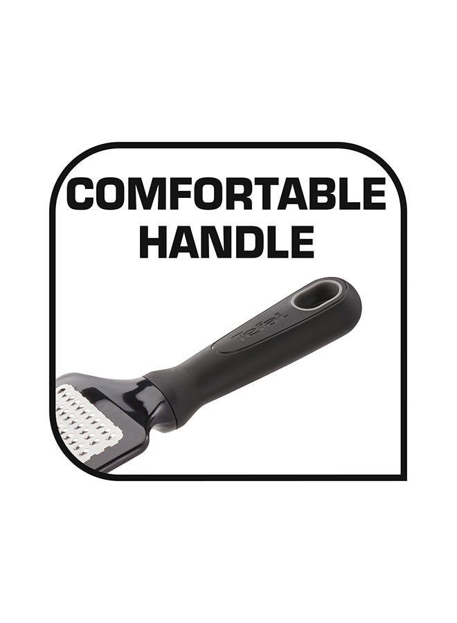 تيفال TEFAL مبشرة Comfort | أداة مطبخ | مقاومة للحرارة العالية | خالية من الخدوش للأواني | قابلة للغسل في غسالة الأطباق | تصميم مريح | أسود | فولاذ مقاوم للصدأ | ضمان لمدة سنتين | K1290714 أسود/فضي 33x9x3سم  - Image 3