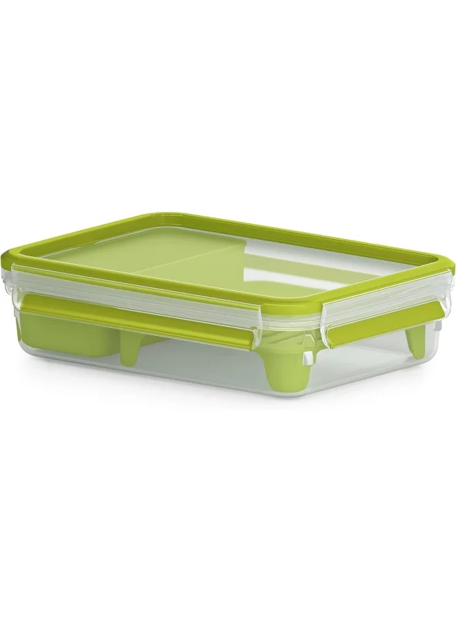 Tefal Masterseal Food Keeper Brunch Box Green/Clear 1.2Liters