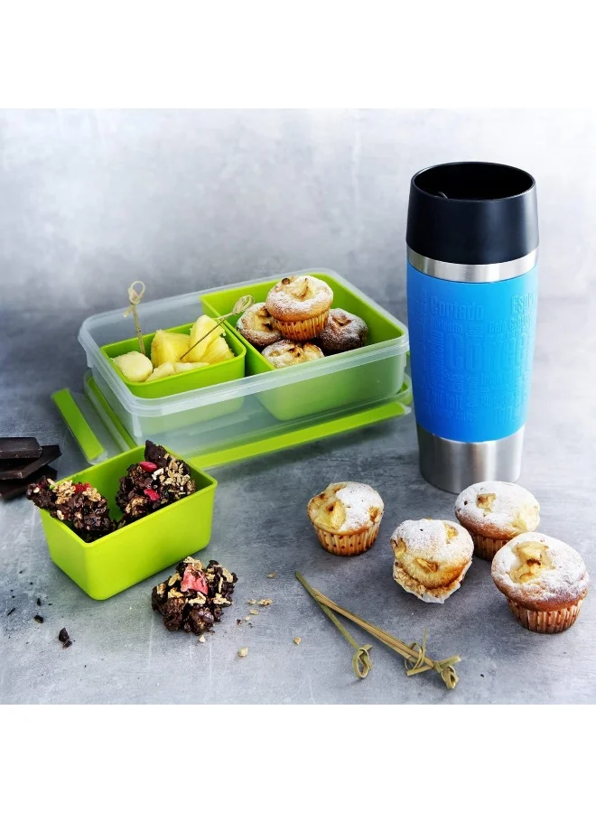 Tefal Masterseal Food Keeper Brunch Box Green/Clear 1.2Liters