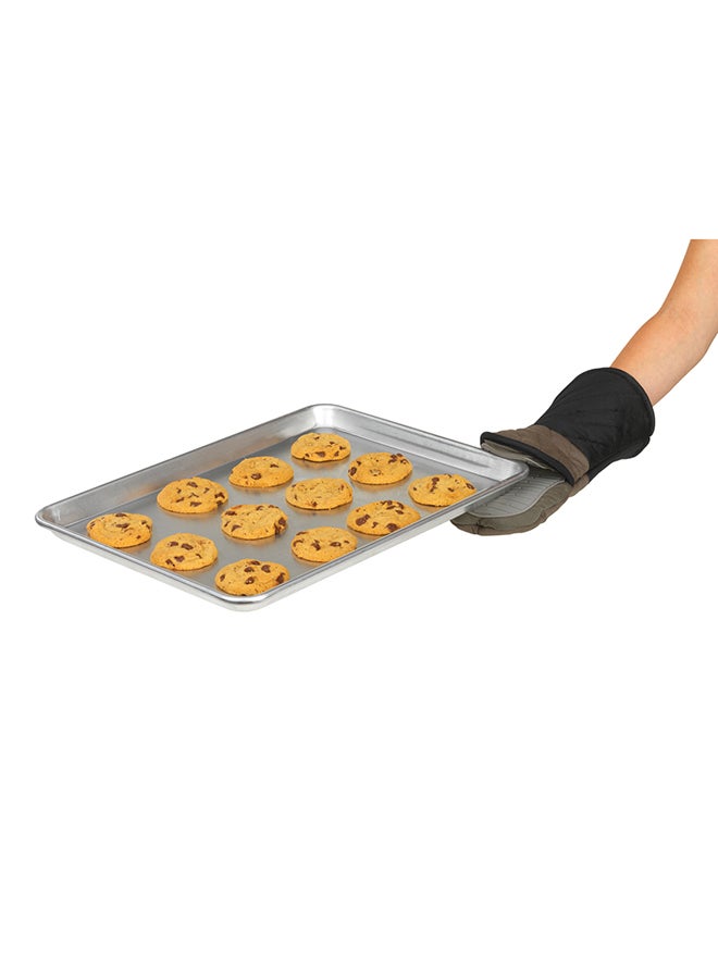 تيفال TEFAL قفازات Comfort | أداة مطبخ | مقاومة للحرارة العالية | قبضة داخلية غير قابلة للانزلاق | تصميم مريح | أسود | سيليكون | K1298214 أسود/ رمادي  - Image 5