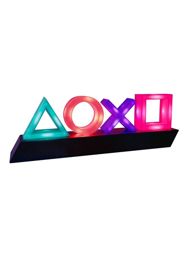 Generic - Icons Light Playstation For PS4 PS5, 3 Light Modes - Music Reactive Game Room Lighting,Acrylic  Eco-Friendly BDP Breakdown Plastic, Perfect for Home, Office and Bedrooms Red/Purple/Green 14inch - Image 1