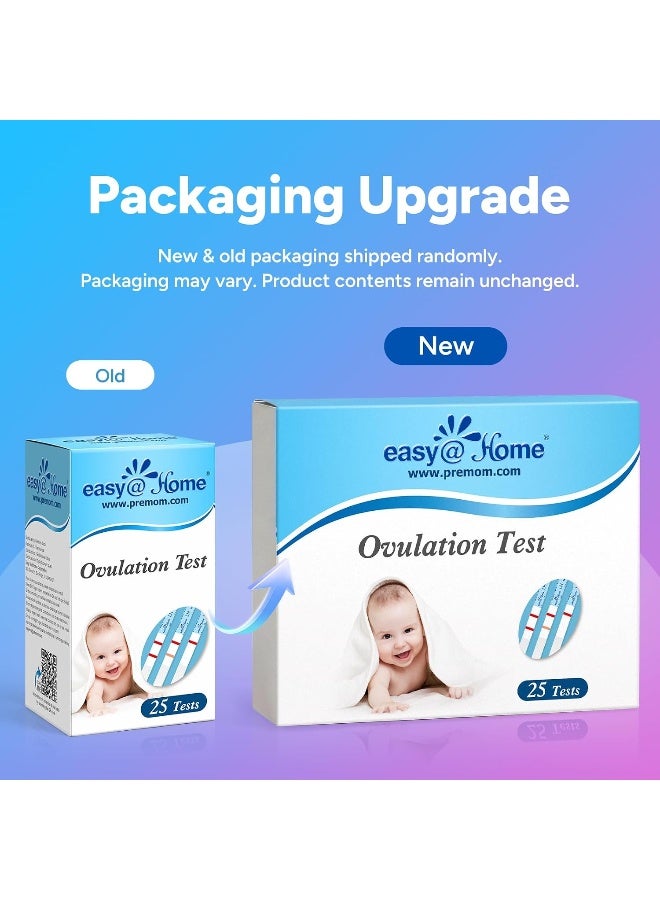 إيزي آت هوم شرائط اختبار التبويض، عدد 25 شريطًا لقياس هرمون التبويض LH - Image 2