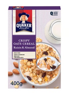 Quaker Cereal Raisin And Almond 400grams  - Image 1