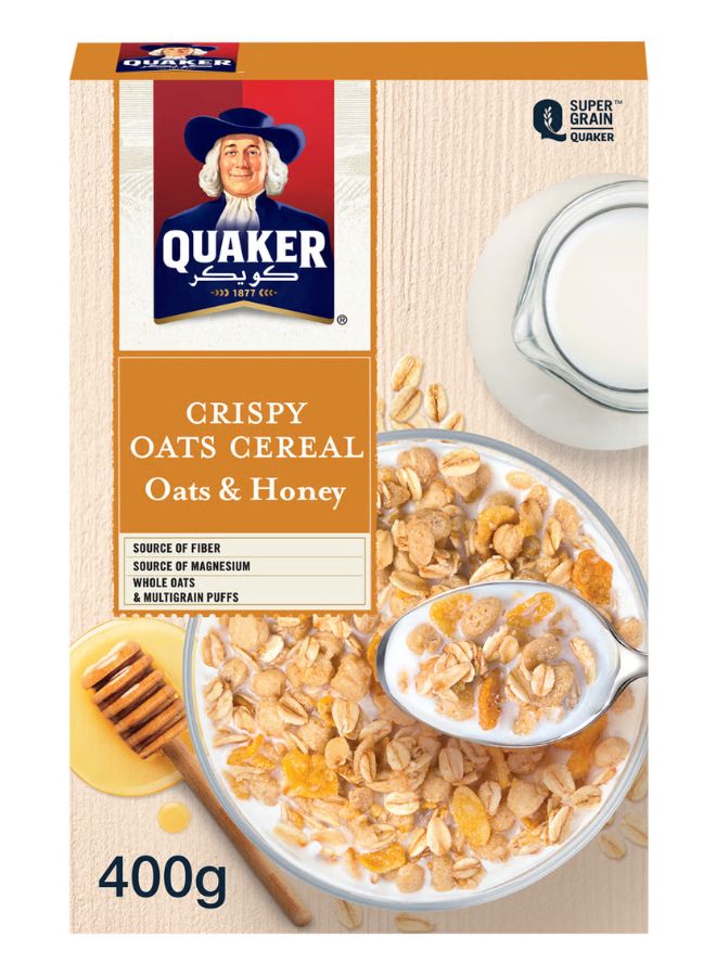 Quaker Cereal Oats And Honey 400grams  - Image 1