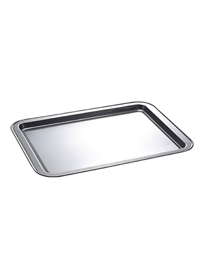 Non-Stick Cookie Sheet Baking Tray Silver 370x272x18mm