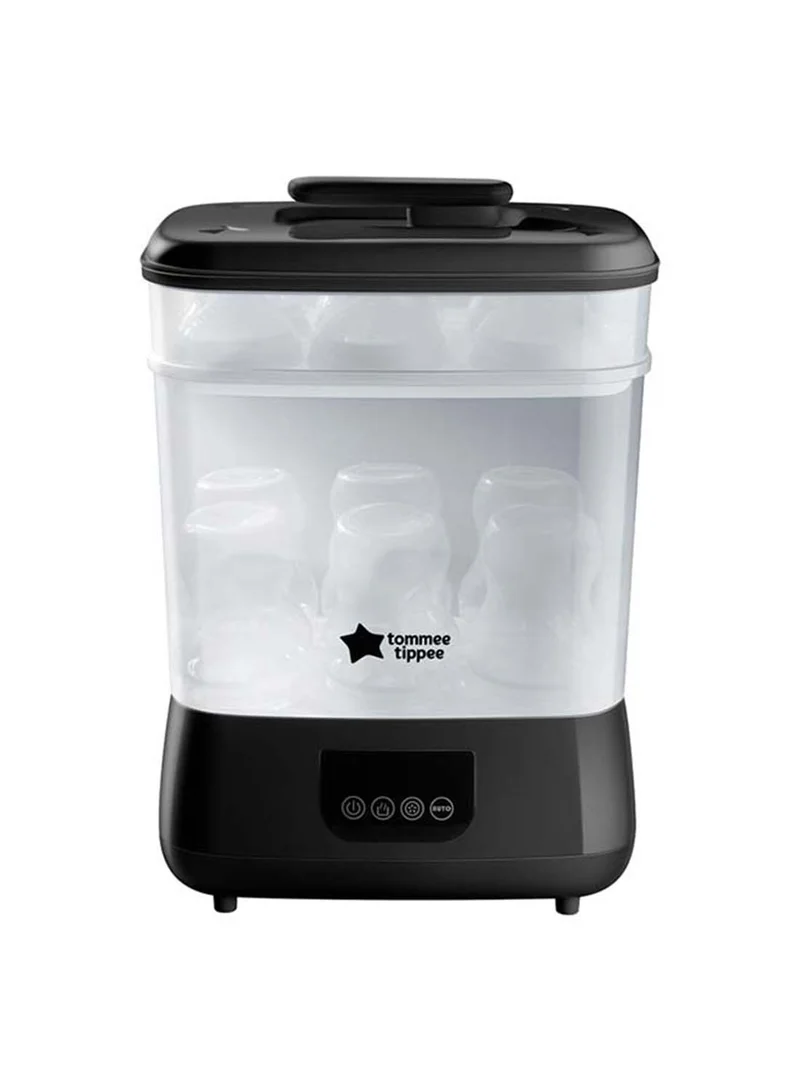 tommee tippee Advanced Electric Steam Steriliser And Dryer, Black, Upto 6 Bottles, 3 Different Functions