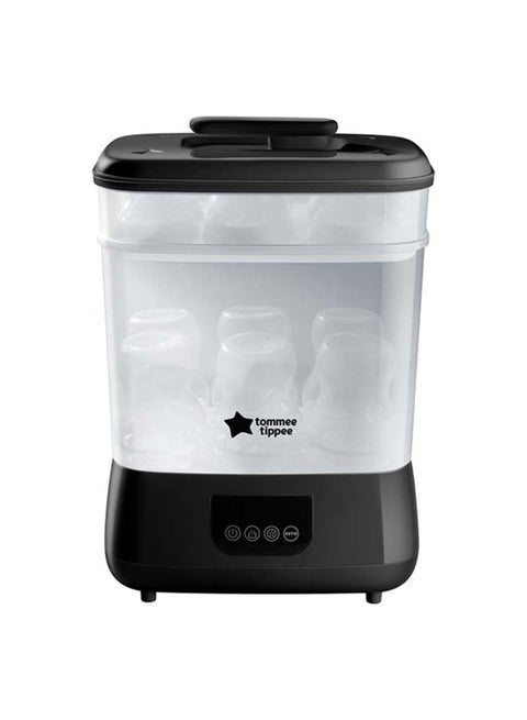 Advanced Electric Steam Steriliser And Dryer, Black, Upto 6 Bottles, 3 Different Functions