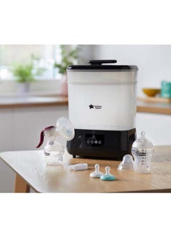tommee tippee Advanced Electric Steam Steriliser And Dryer, Black, Upto 6 Bottles, 3 Different Functions  - Image 5