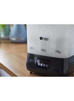 tommee tippee Advanced Electric Steam Steriliser And Dryer, Black, Upto 6 Bottles, 3 Different Functions  - Image 3