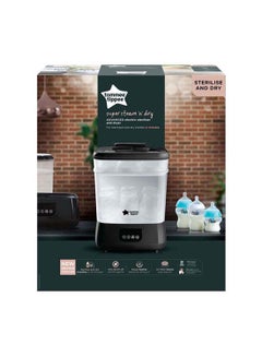 tommee tippee Advanced Electric Steam Steriliser And Dryer, Black, Upto 6 Bottles, 3 Different Functions  - Image 2