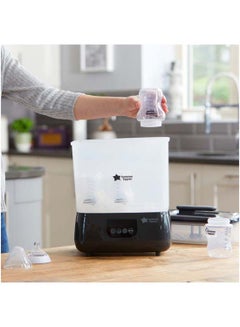 tommee tippee Advanced Electric Steam Steriliser And Dryer, Black, Upto 6 Bottles, 3 Different Functions  - Image 4