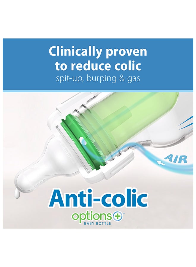 4 Oz/120 Ml Anti-Colic Pp Narrow Options+ Bottle - Blue, 2-Pack - pnsku/N36339012A/45/_/1696510952/54fc0e00-e280-4986-98b1-09d10359a85c