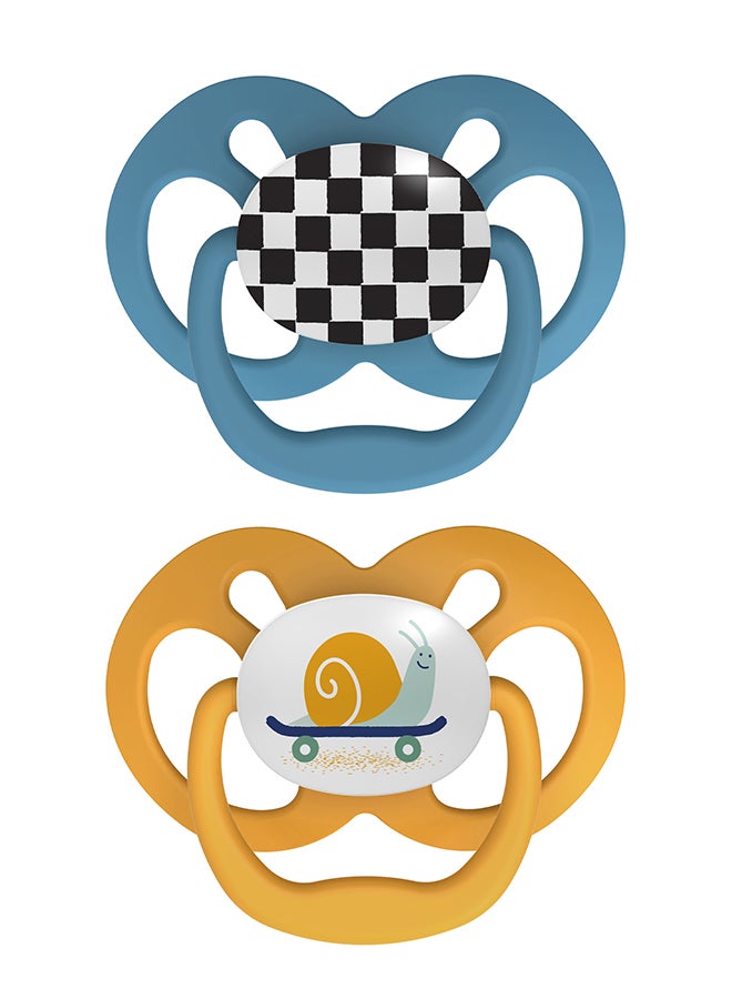 Dr. Brown’s Advantage Stage 2 Pacifier, 6-18 Months, Pack Of 2 - Assorted  - Image 1