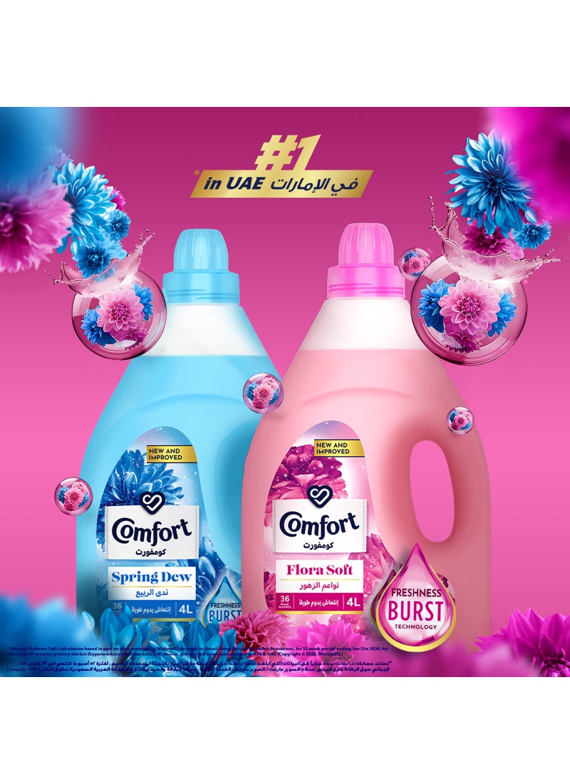 Comfort - Flora Soft Fabric Softener Pack Of 2 4Liters - Image 1