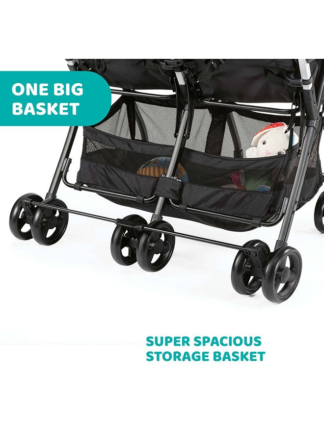Chicco - Ohlalà Twin Stroller 0M-3Y, Black Night - Image 1