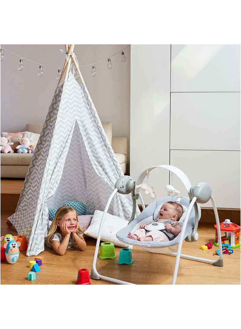 Chicco Swing Relax & Play 0-6M, Cool Grey