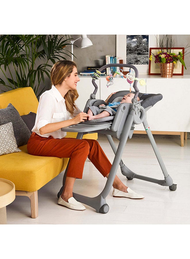 Chicco - Polly Magic Relax Highchair 0M-3Y, Graphite - Image 1