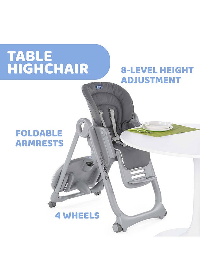 Chicco - Polly Magic Relax Highchair 0M-3Y, Graphite - Image 1