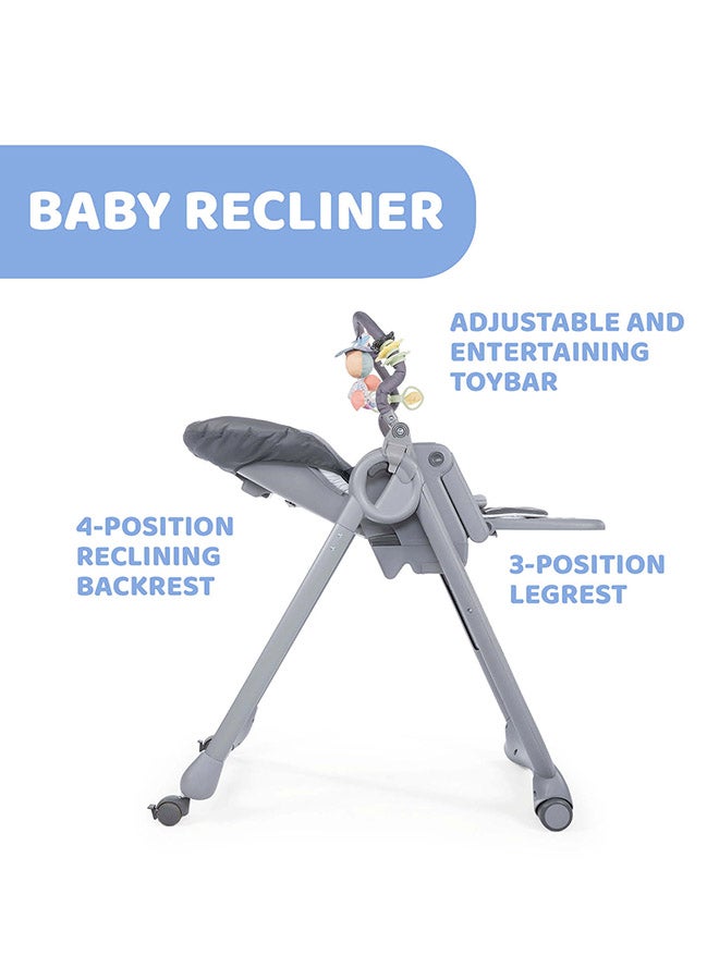 Chicco - Polly Magic Relax Highchair 0M-3Y, Graphite - Image 1