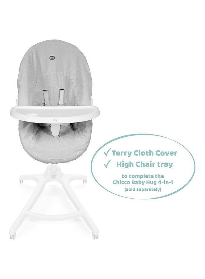 Chicco - Baby Hug 4 In 1 Meal Kit (High Chair Tray + Terry Cloth Cover), Neutral - Image 1