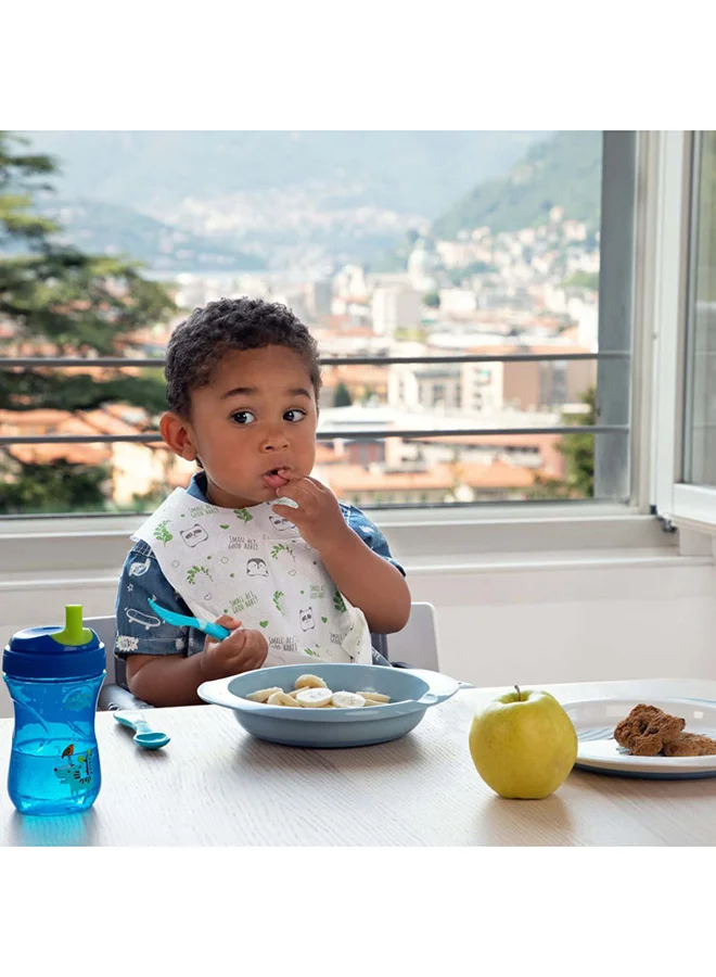 Chicco Weaning Set 12M+ - 5 Pcs - Blue