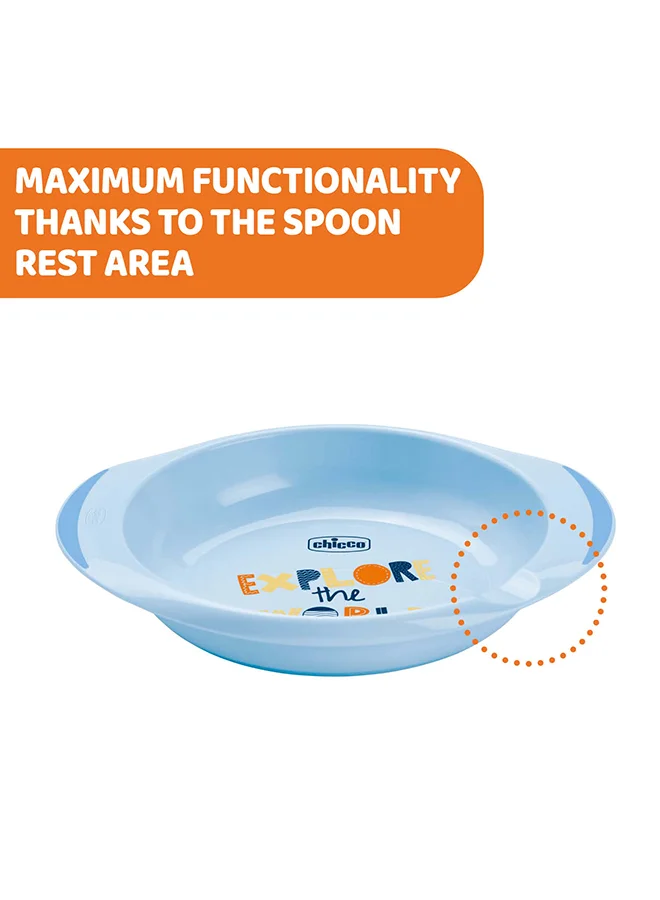 Chicco Weaning Set 12M+ - 5 Pcs - Blue