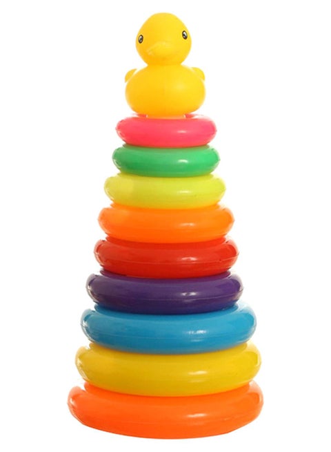 9-Piece Stacking Ring With Duck Toy