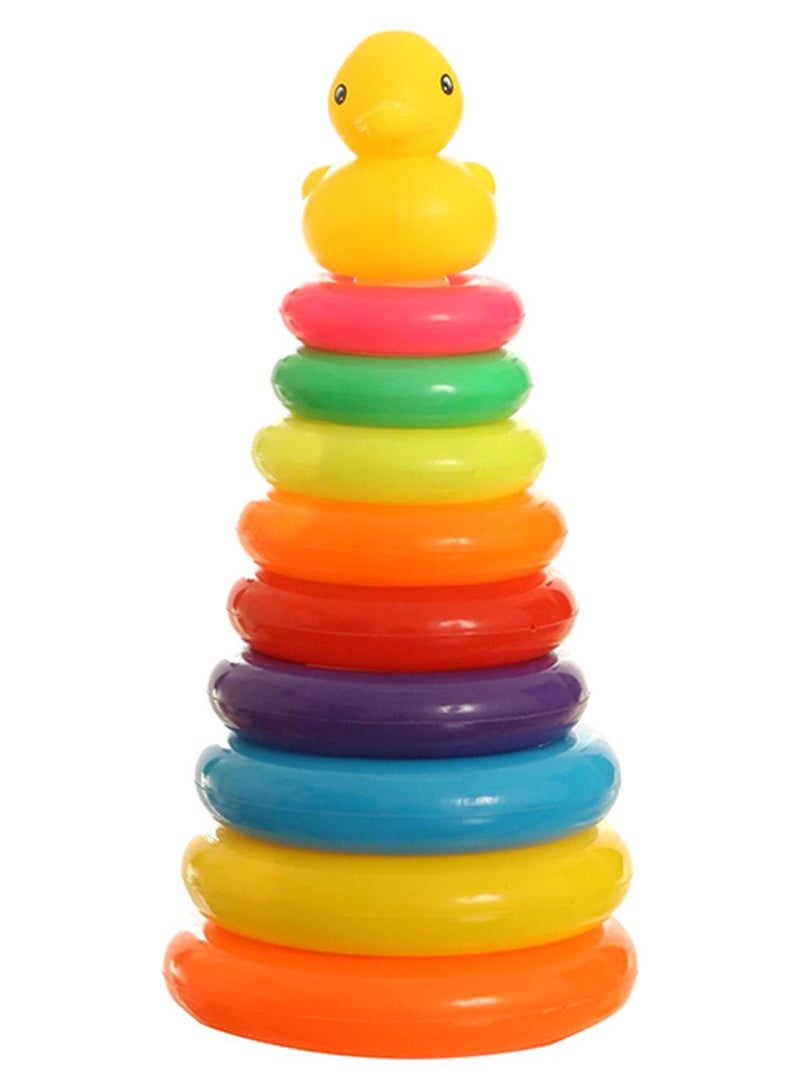 لعبة حلقات التكديس مع بطة من 9 قطع - Image 1