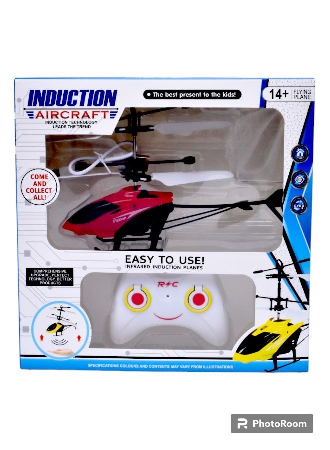 Generic - Hand Induction RC Helicopter With Cable And Remote-assorted - Image 1