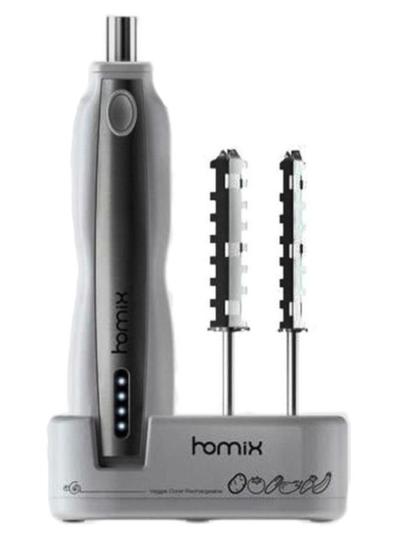 homix Rechargeable Vegetable Corer Grey/Silver 176x66x332cm