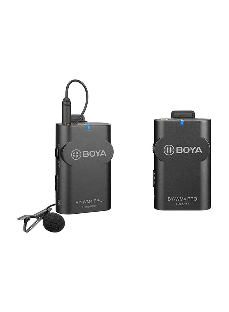 BOYA Universal Lavalier Wireless Microphone Kit BY-WM4 Pro Black  - Image 1