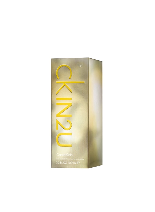CALVIN KLEIN Ck In2U Eau De Toilette 100ml - Image 3