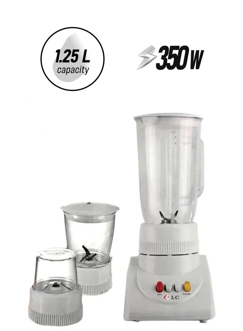 DLC - 3-In-1 Electric Blender 1.25 L 350 W DLC-39015 White/Clear - Image 1