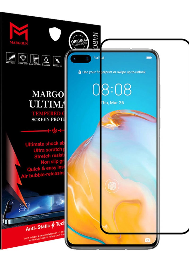 MARGOUN 3D Screen Protector For Huawei P40 Pro Plus Clear/Black