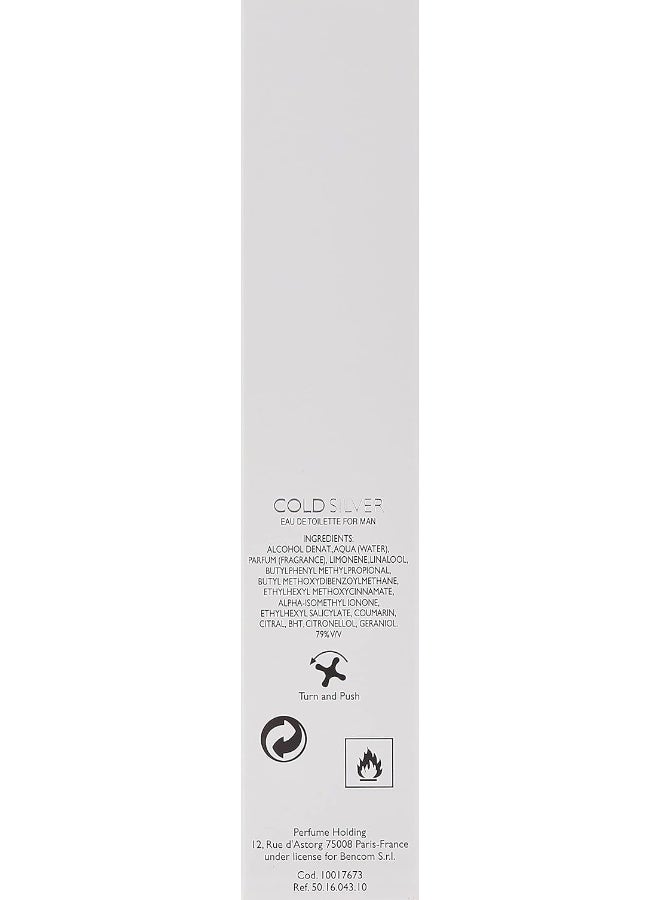 Benetton Cold Silver EDT 100ml - Image 4