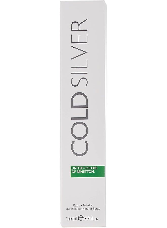 Benetton Cold Silver EDT 100ml - Image 3
