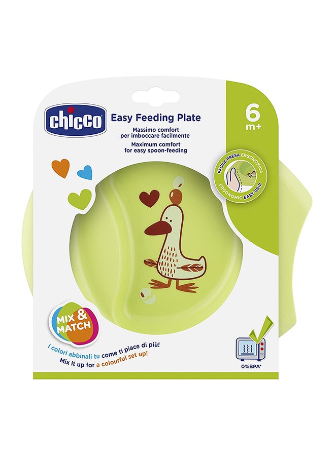 Chicco - Easy Feeding Plate 6M+, Assorted - Image 1