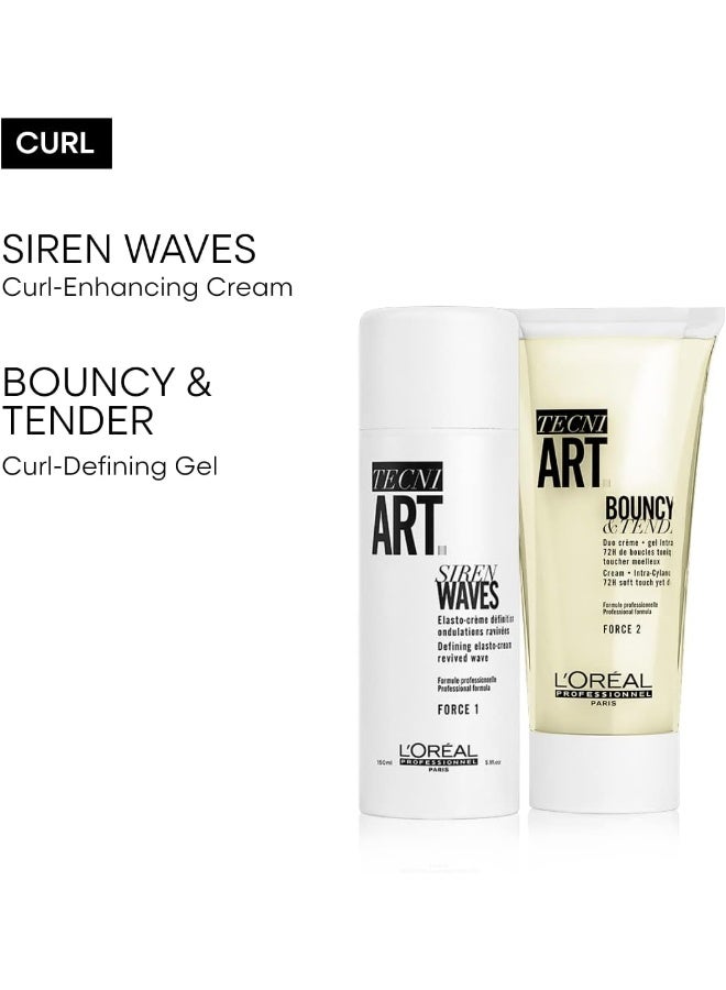 L'Oréal Professionnel - Techni Art Siren Waves Styling Cream 150ml - Image 1