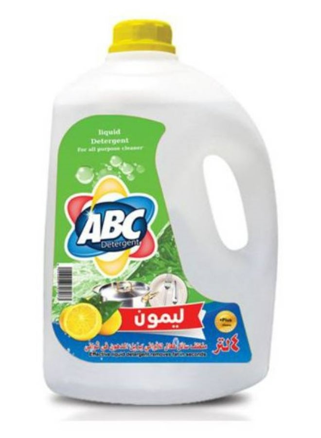 ABC Dishwashing Liquid Detergent lemon 4Liters 